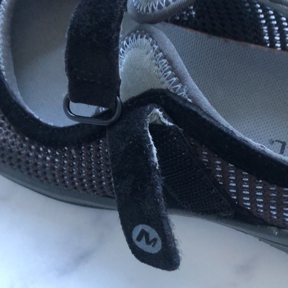 Merrell Encore Black Strap Mary Jane Ortholite Flats Shoes Black Size 6 - Picture 7 of 10